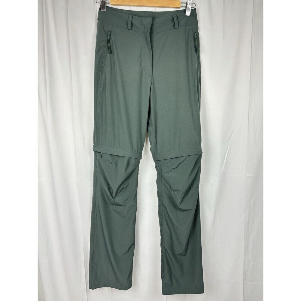 Anko Women’s 6 Green Zip Off Pants/ Shorts Inseam 9in/30in High Rise Hiking